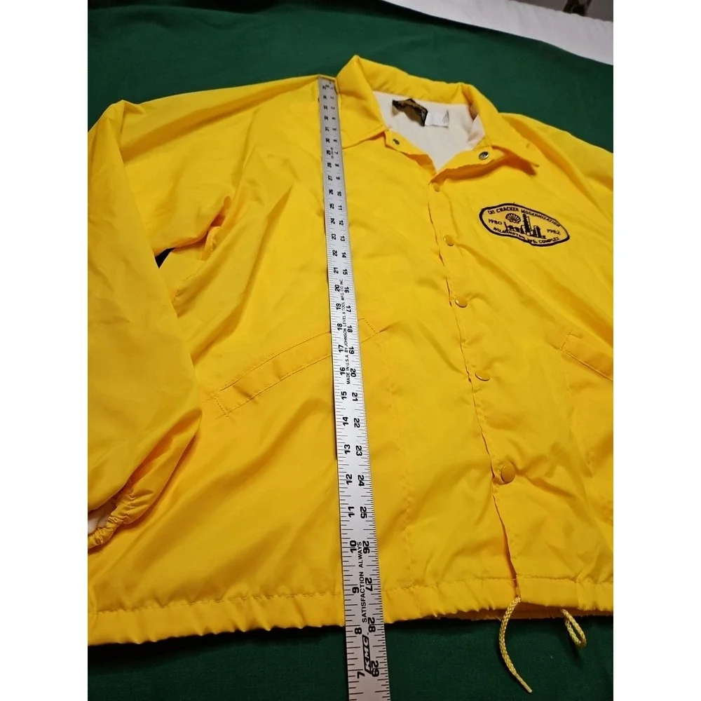 Vintage Shell Oil Company Cat Cracker‎ Catalytic Nylon Swingster Jacket 1982 XL